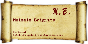 Meisels Brigitta névjegykártya